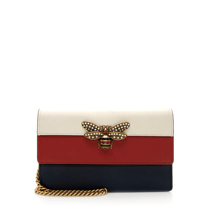 Gucci Leather Queen Margaret Wallet on Chain (SHF-19745)