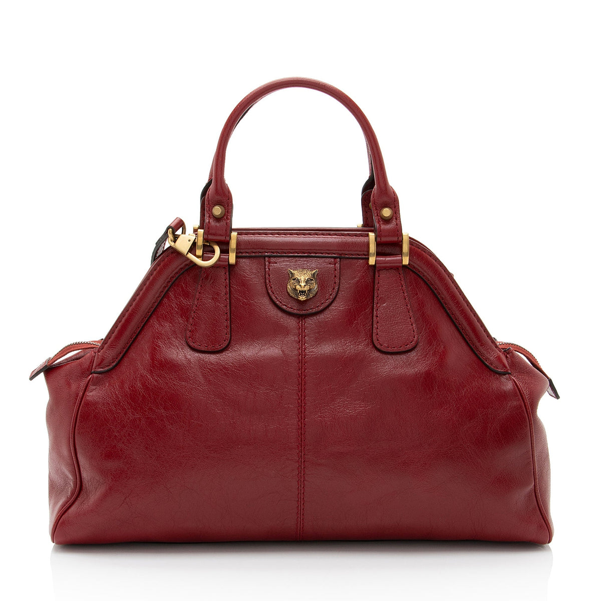 Gucci Leather Rebelle Medium Satchel