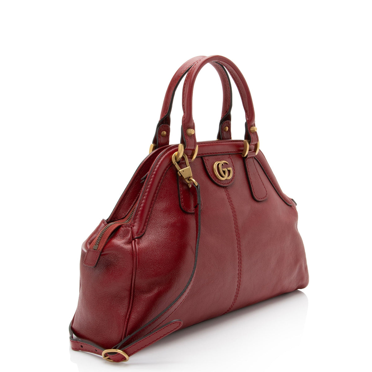 Gucci Leather Rebelle Medium Satchel