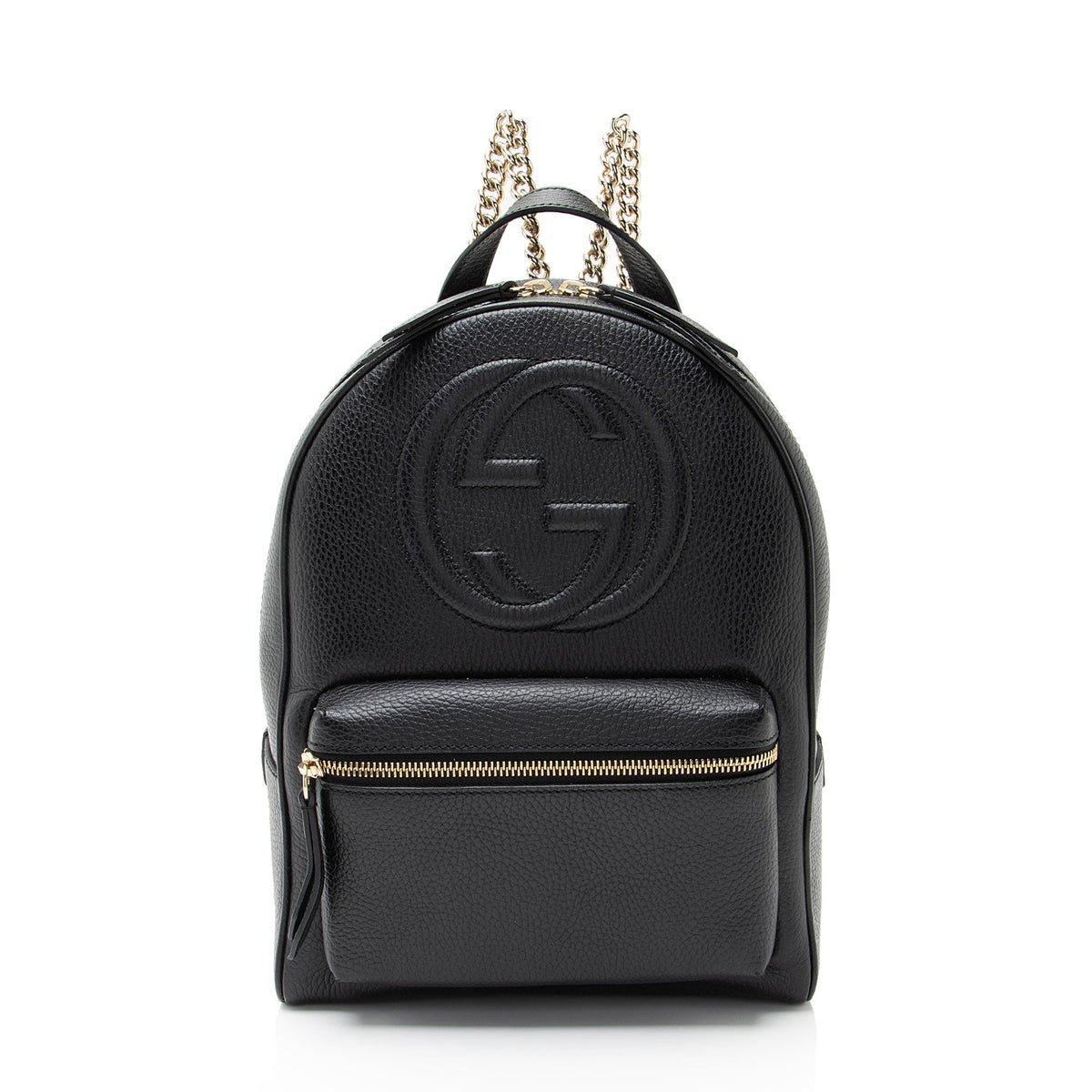 Gucci Leather Soho Chain Backpack