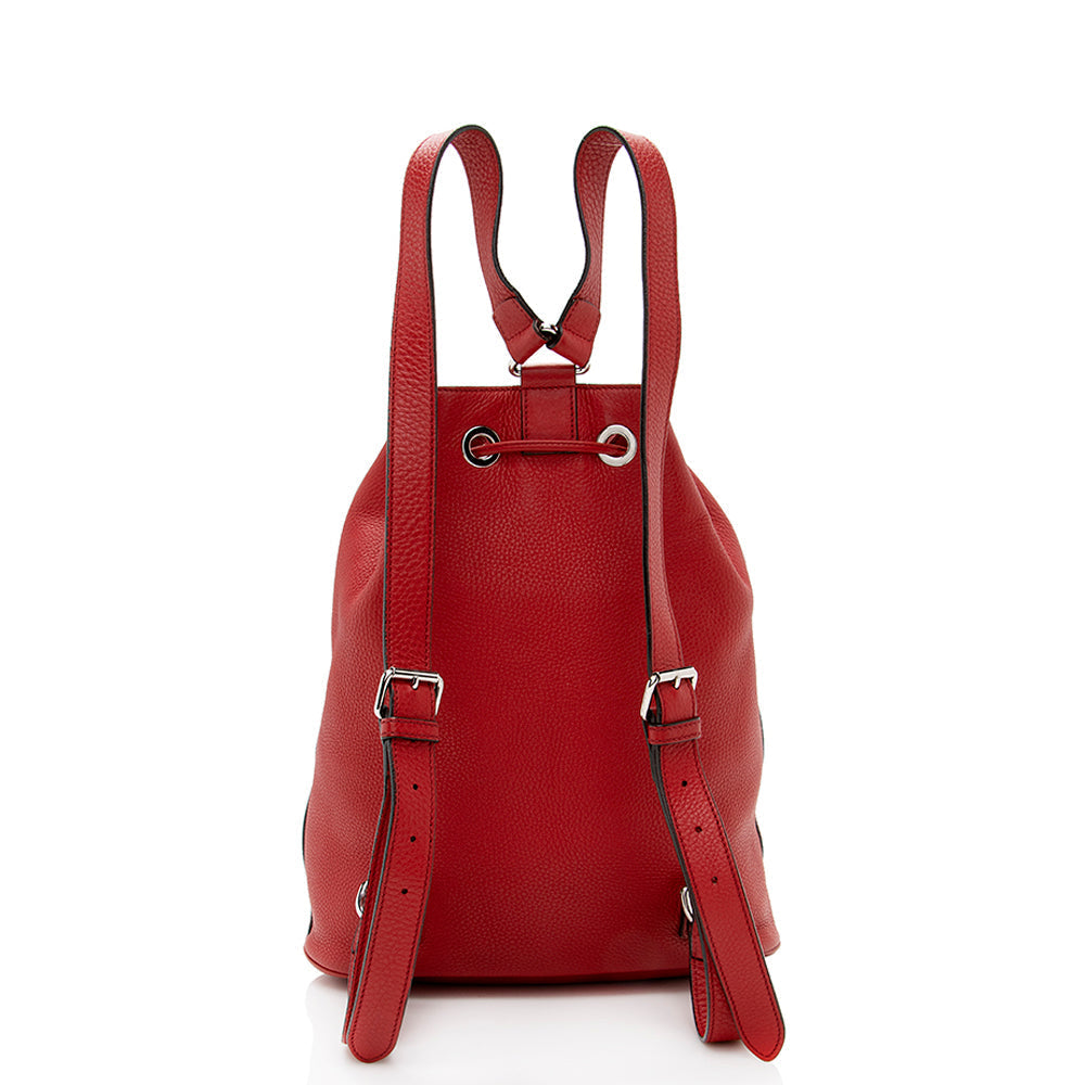 Gucci Leather Soho Drawstring Backpack (SHF-19672)