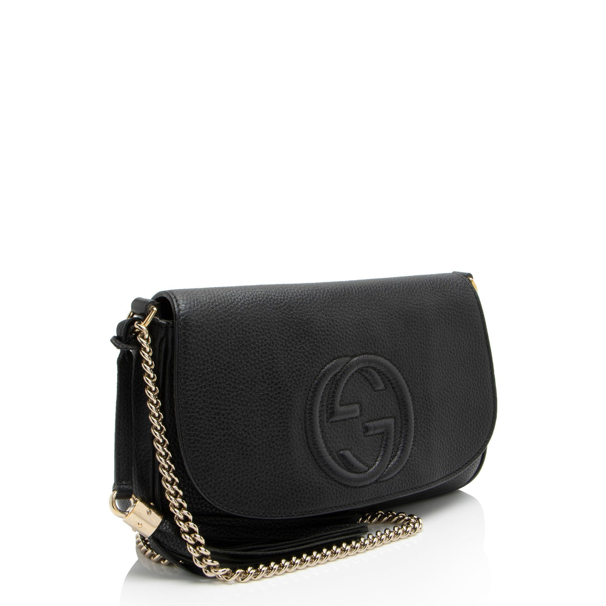 Gucci Leather Soho Medium Flap Bag (SHF-h90S5H)