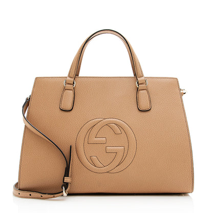 Gucci Leather Soho Medium Top Handle Satchel (SHF-19429)