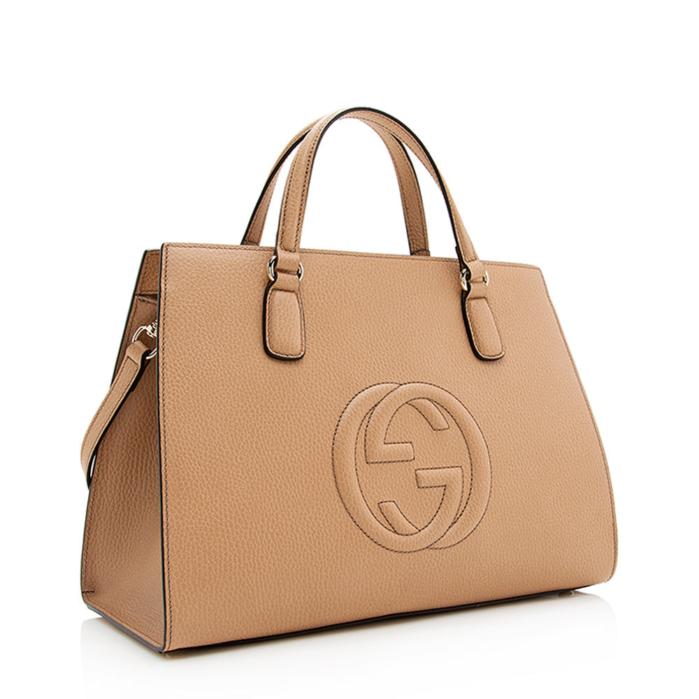 Gucci Leather Soho Medium Top Handle Satchel (SHF-19429)