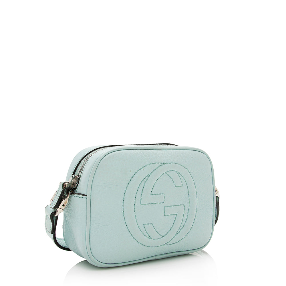 Gucci Leather Soho Mini Messenger Bag (SHF-21983)