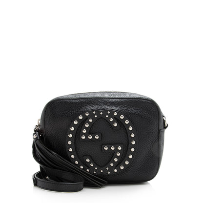 Gucci Leather Soho Studded Disco Bag (SHF-22623)