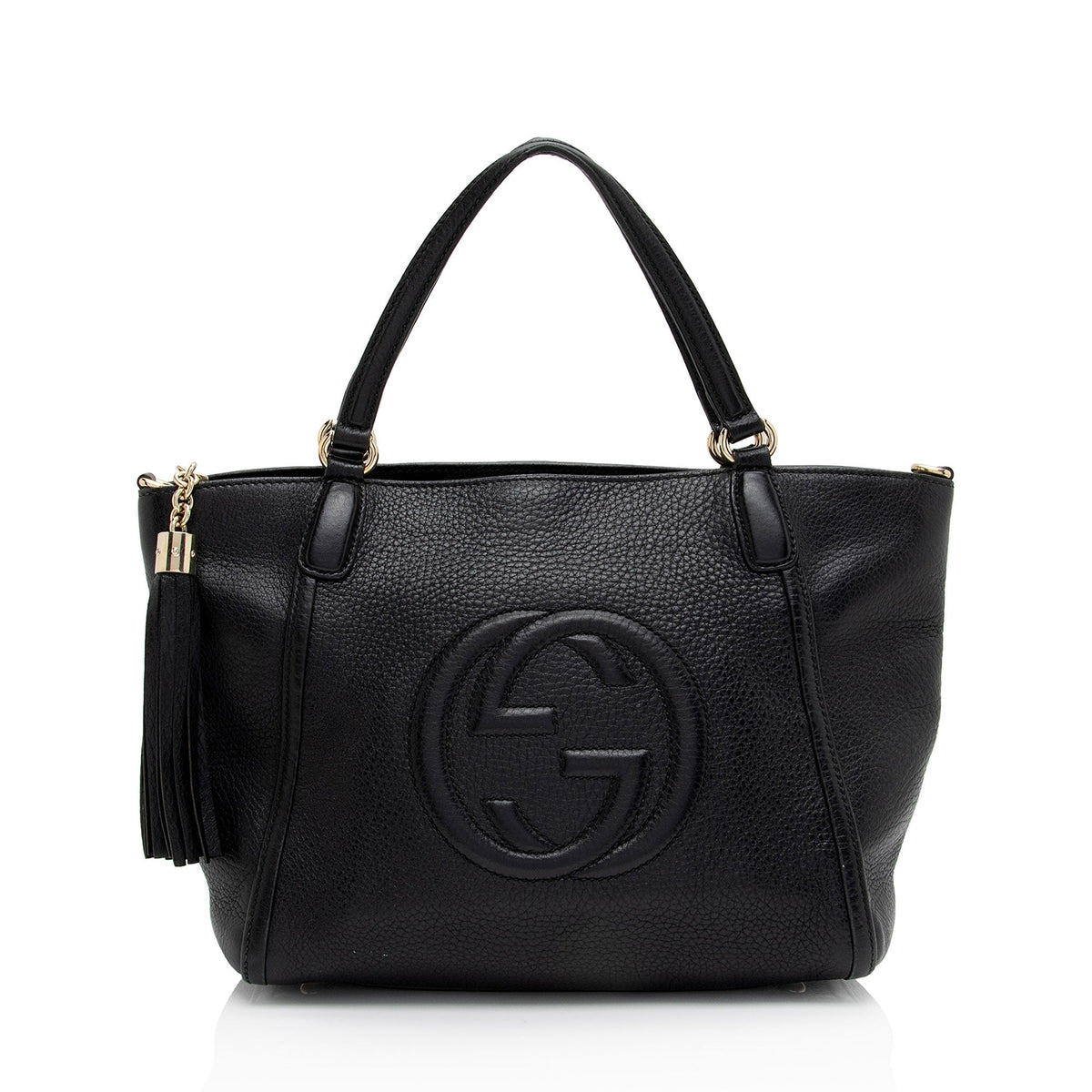 Gucci Leather Soho Top Handle (SHF-LCyvXT)