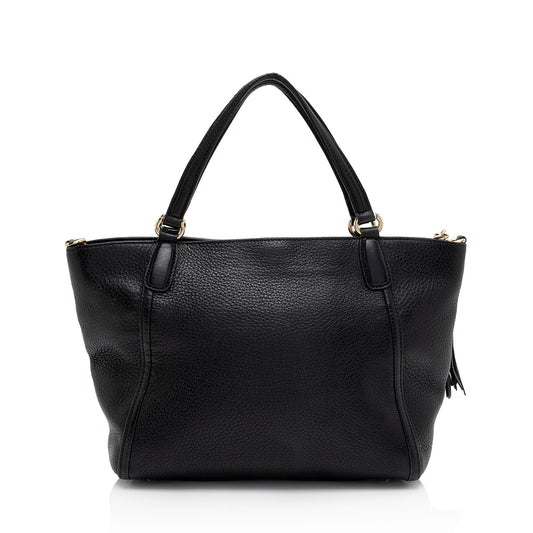 Gucci Leather Soho Top Handle (SHF-LCyvXT)