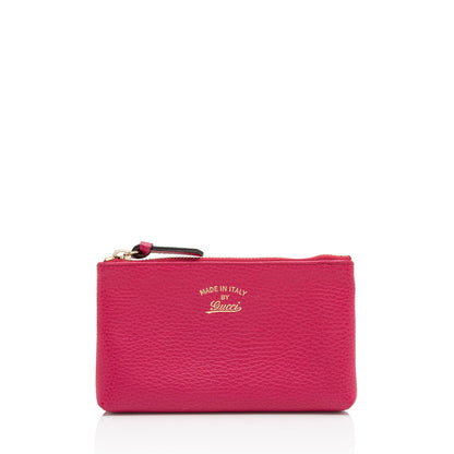 Gucci Leather Swing Small Pouch (SHF-ao2au6)
