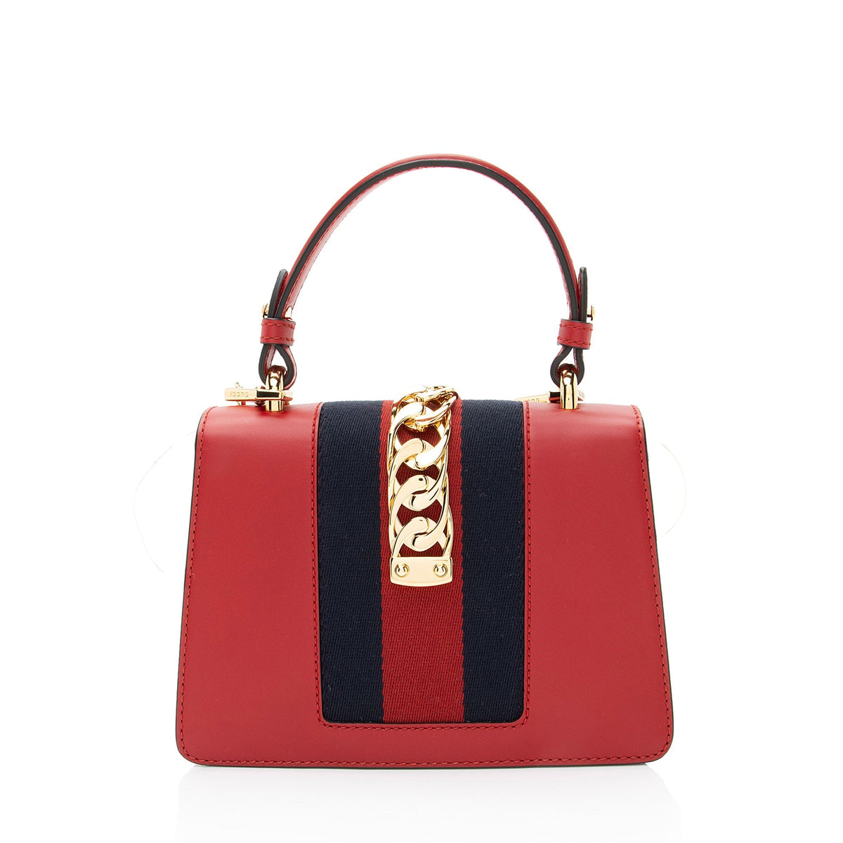 Gucci Leather Sylvie Mini Top Handle
