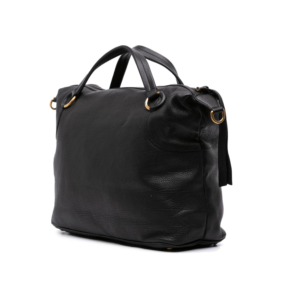 Gucci Leather Twill Satchel