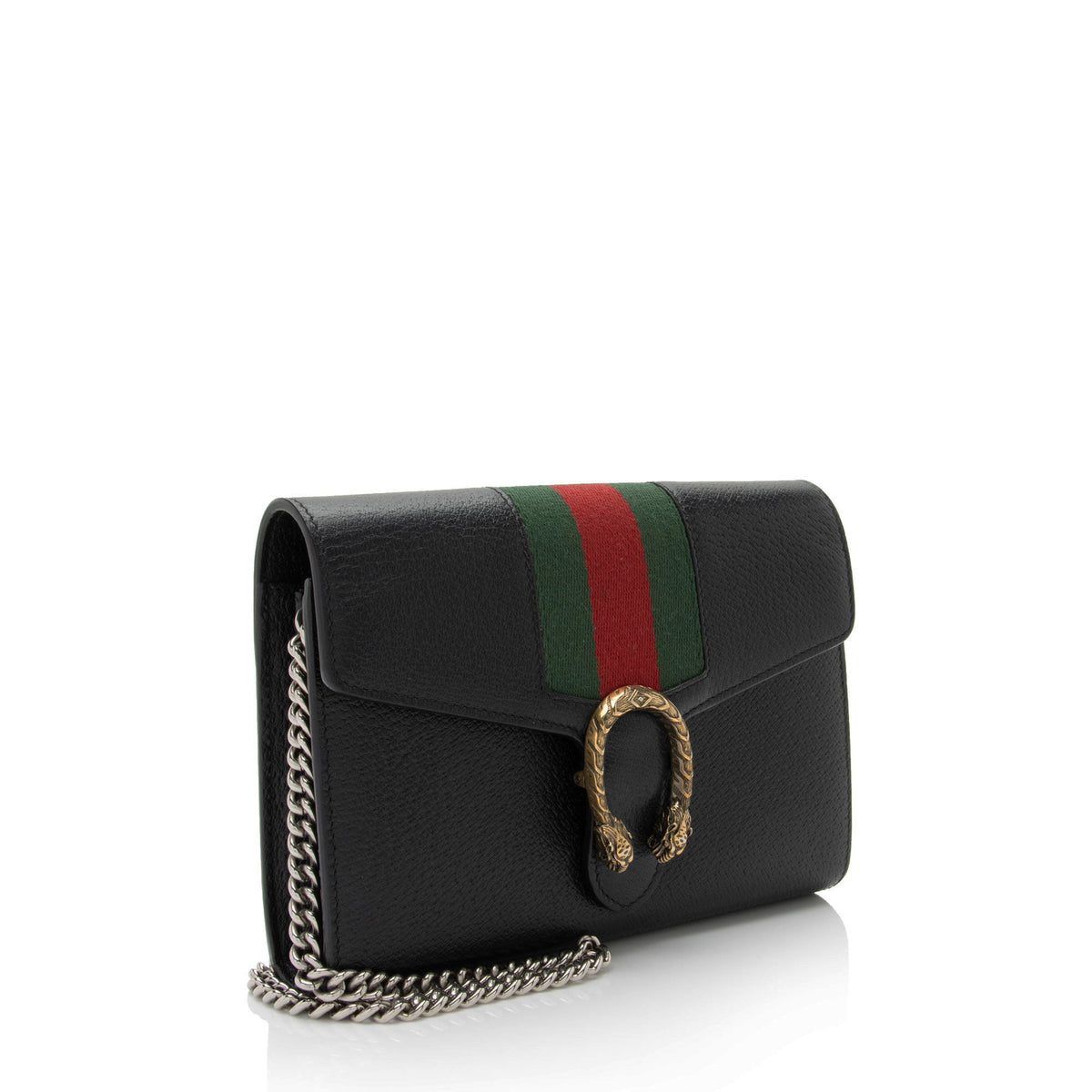Gucci Leather Web Dionysus Chain Wallet (SHF-GR98Kn)