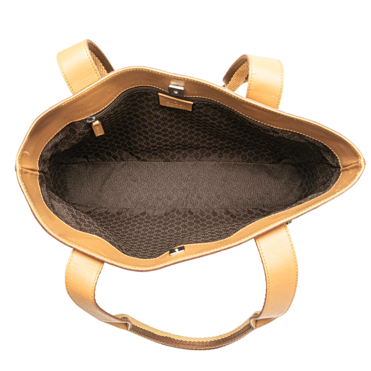 Gucci Leather Web Handbag