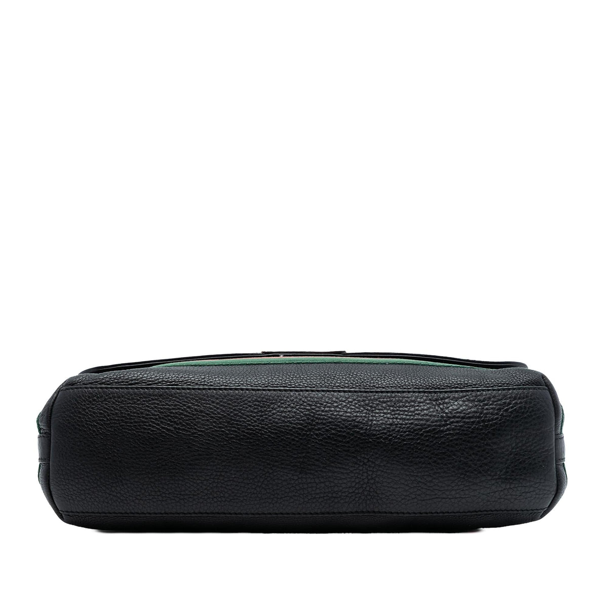 Gucci Leather Web Messenger Bag
