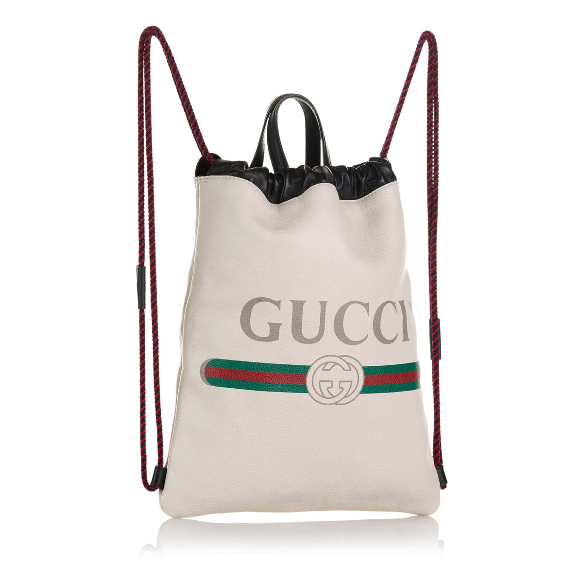 Gucci Logo Drawstring Backpack (SHG-Vl8urK)