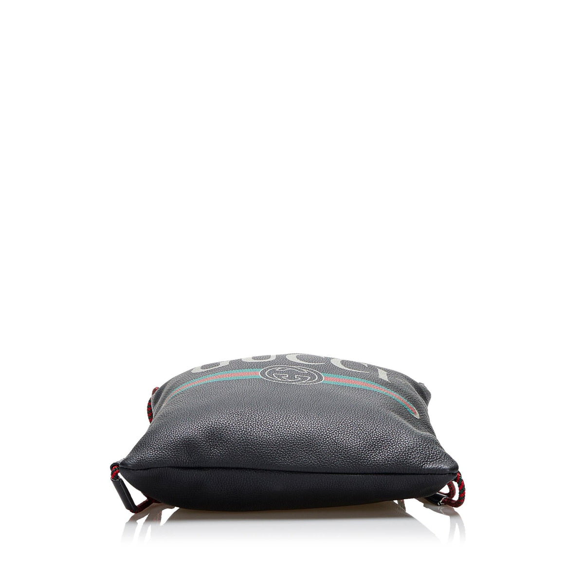 Gucci Logo Drawstring Leather Backpack (SHG-f1YPPC)