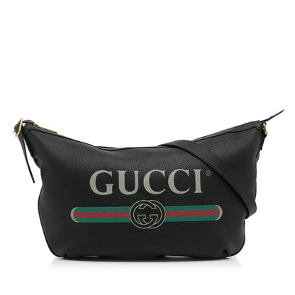 Gucci Logo Half Moon Hobo (SHG-yiN9Q7)