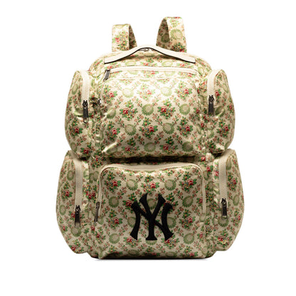 Gucci MLB Floral Satin NY Yankees Patch Backpack (SHG-ykawMM)