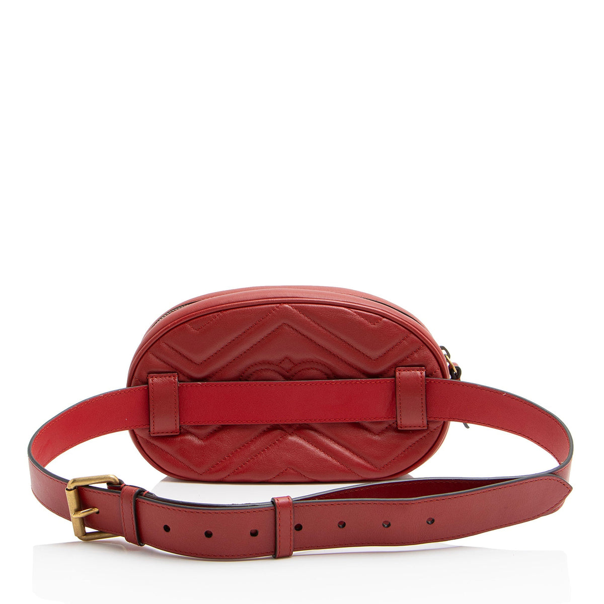 Gucci Matelasse Leather GG Marmont Belt Bag - Size 38 / 95