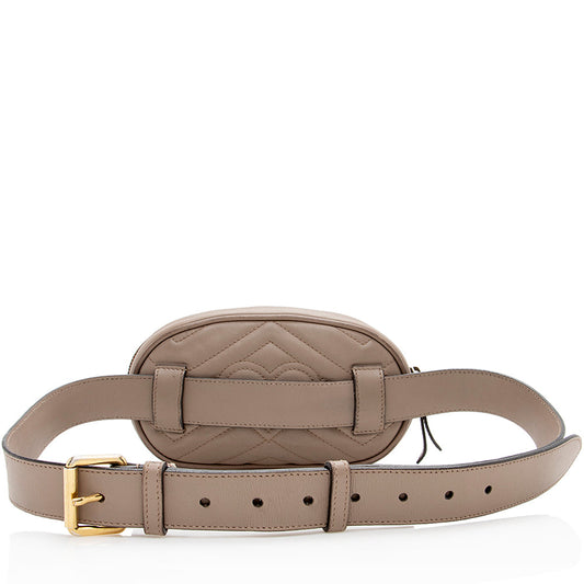 Gucci Matelasse Leather GG Marmont Belt Bag - Size 95 (SHF-17440)