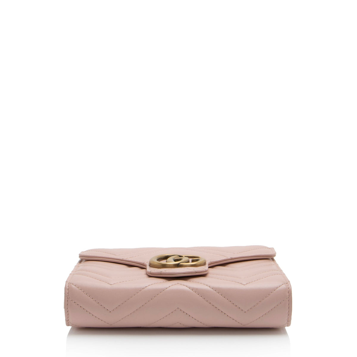 Gucci Matelasse Leather GG Marmont Wallet on Chain