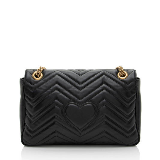 Gucci Matelasse Leather GG Marmont Large Flap Bag