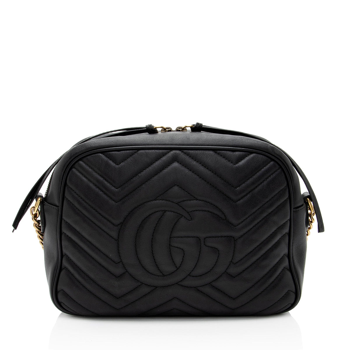 Gucci Matelasse Leather GG Marmont Large Camera Bag