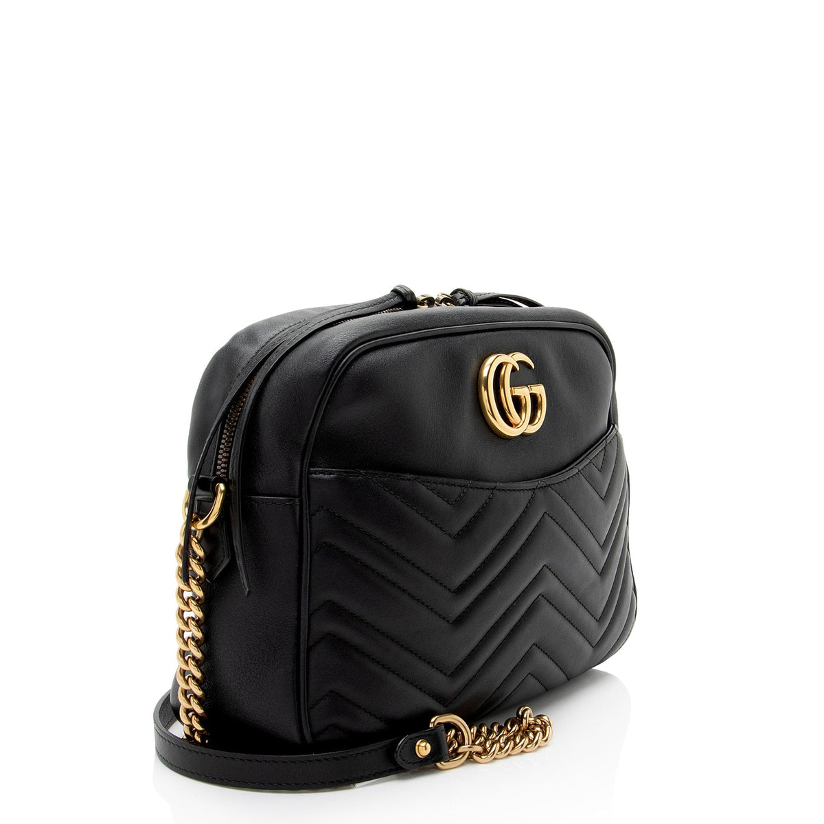Gucci Matelasse Leather GG Marmont Large Camera Bag