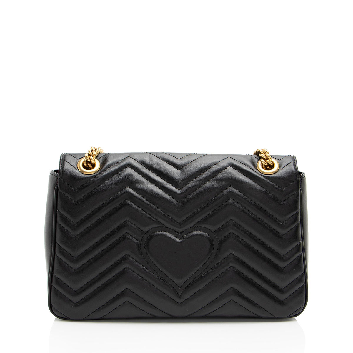 Gucci Matelasse Leather GG Marmont Medium Flap Bag (SHF-Xorpjv)