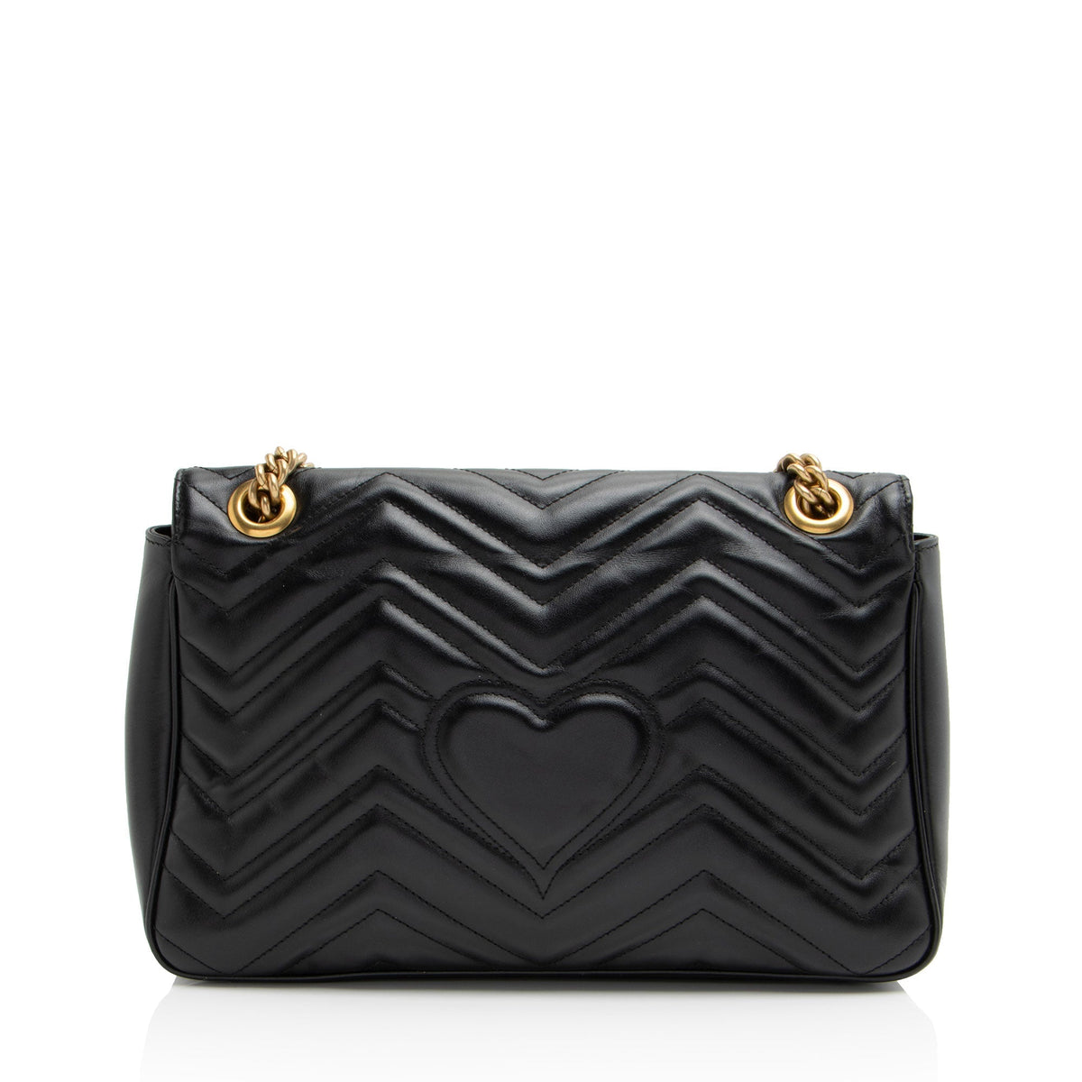 Gucci Matelasse Leather GG Marmont Medium Flap Bag (SHF-d4o6xL)