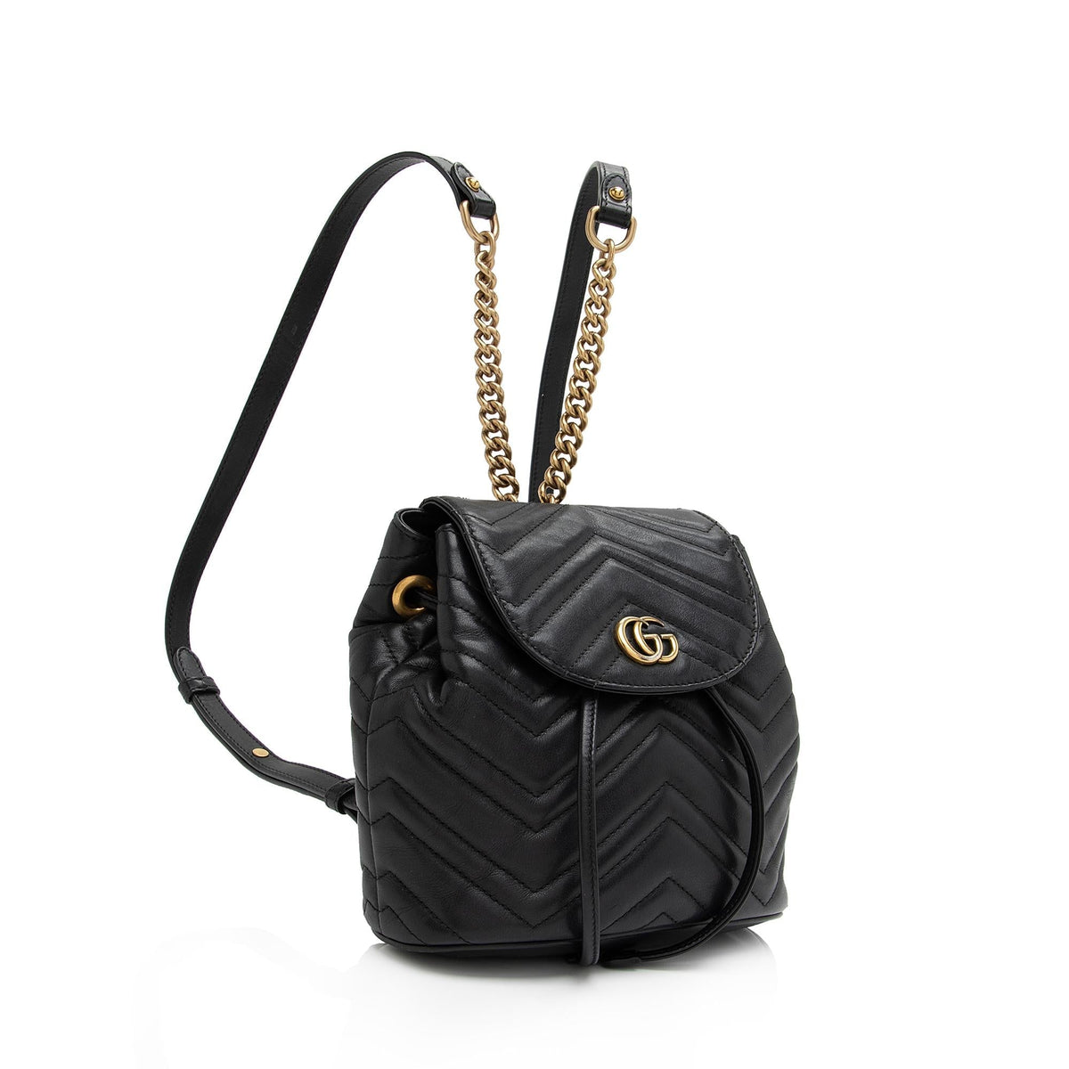 Gucci Matelasse Leather GG Marmont Mini Backpack (SHF-WqOeC5)