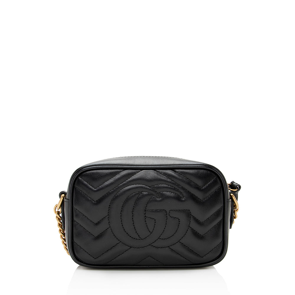 Gucci Matelasse Leather GG Marmont Mini Bag (SHF-21623)