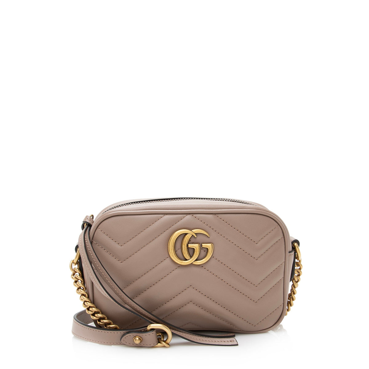 Gucci Matelasse Leather GG Marmont Mini Bag (SHF-22838)