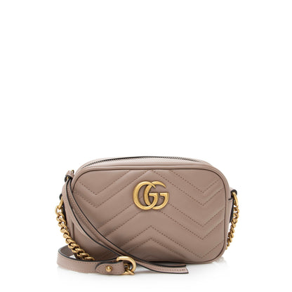 Gucci Matelasse Leather GG Marmont Mini Bag (SHF-22838)