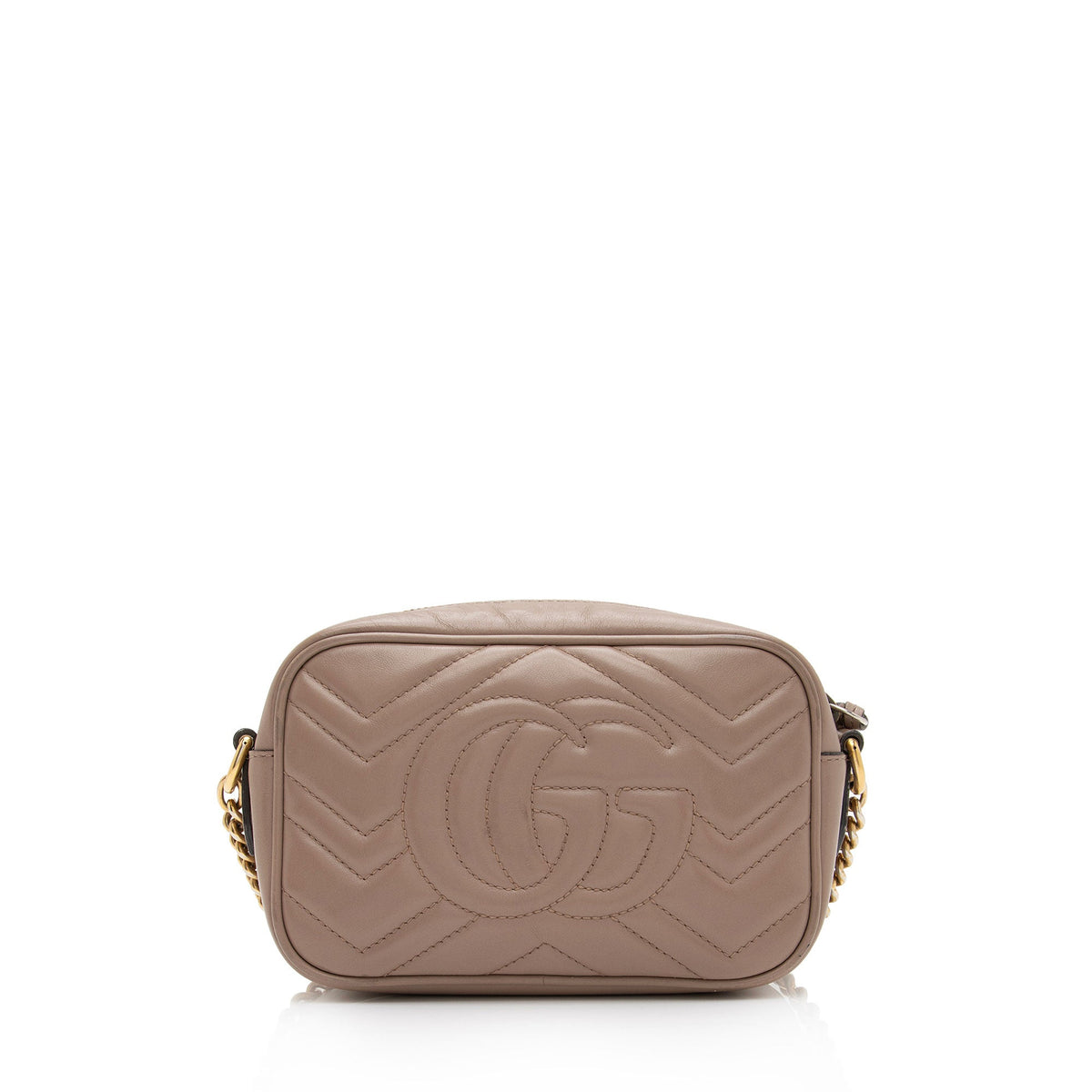 Gucci Matelasse Leather GG Marmont Mini Bag (SHF-mxqNer)