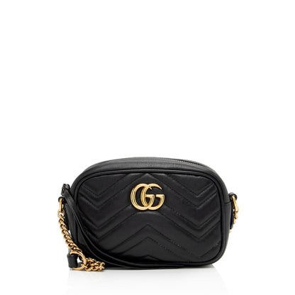 Gucci Matelasse Leather GG Marmont Mini Bag (SHF-MVP7lQ)