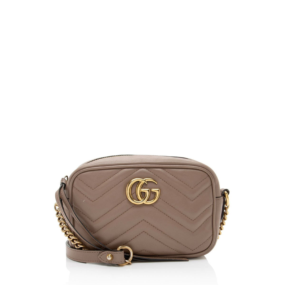Gucci Matelasse Leather GG Marmont Mini Bag (SHF-rnywkF)