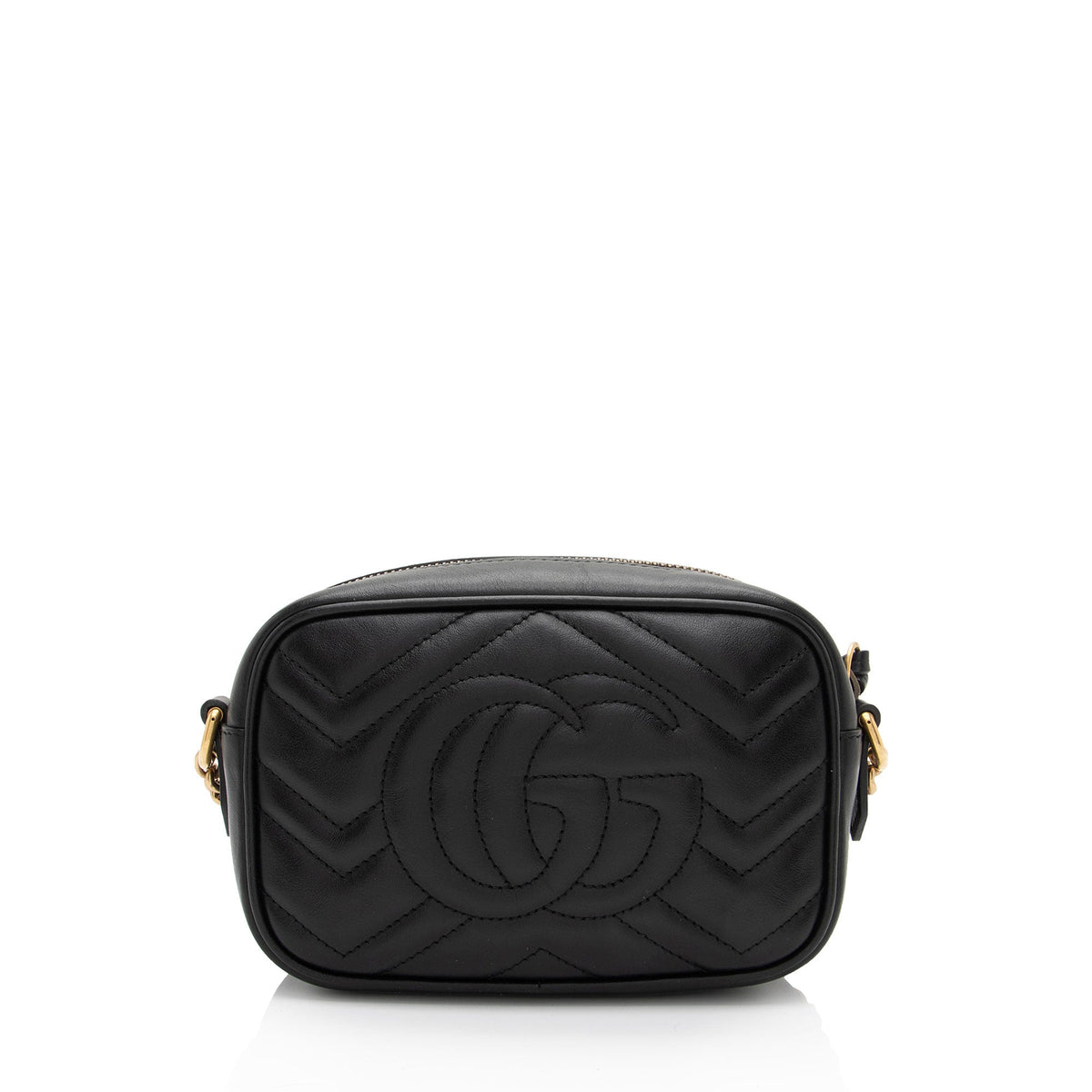 Gucci Matelasse Leather GG Marmont Mini Bag (SHF-3G1w1x)