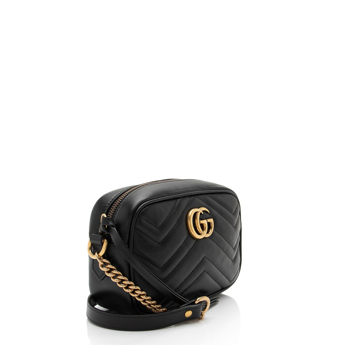 Gucci Matelasse Leather GG Marmont Mini Bag (SHF-3G1w1x)