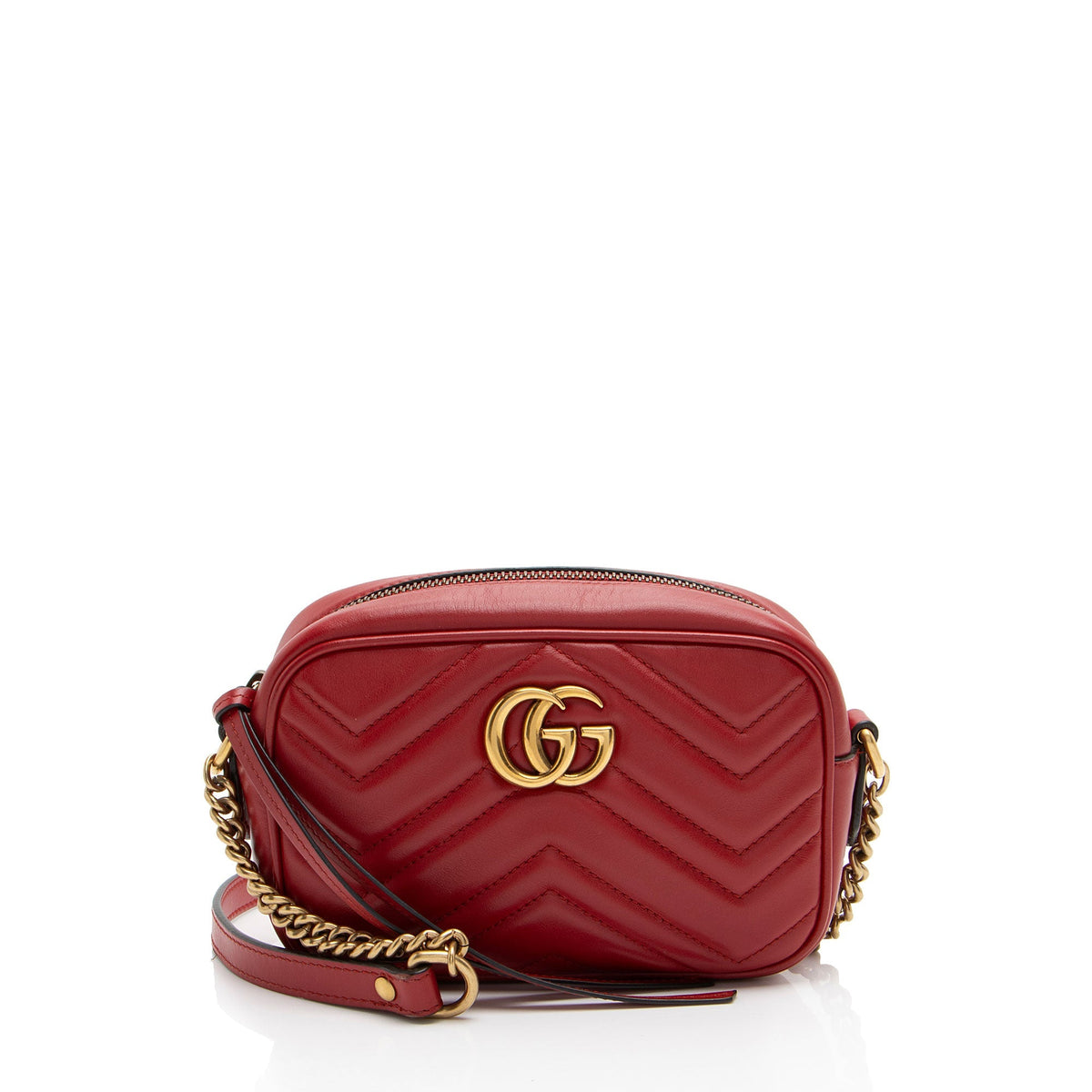 Gucci Matelasse Leather GG Marmont Mini Camera Bag