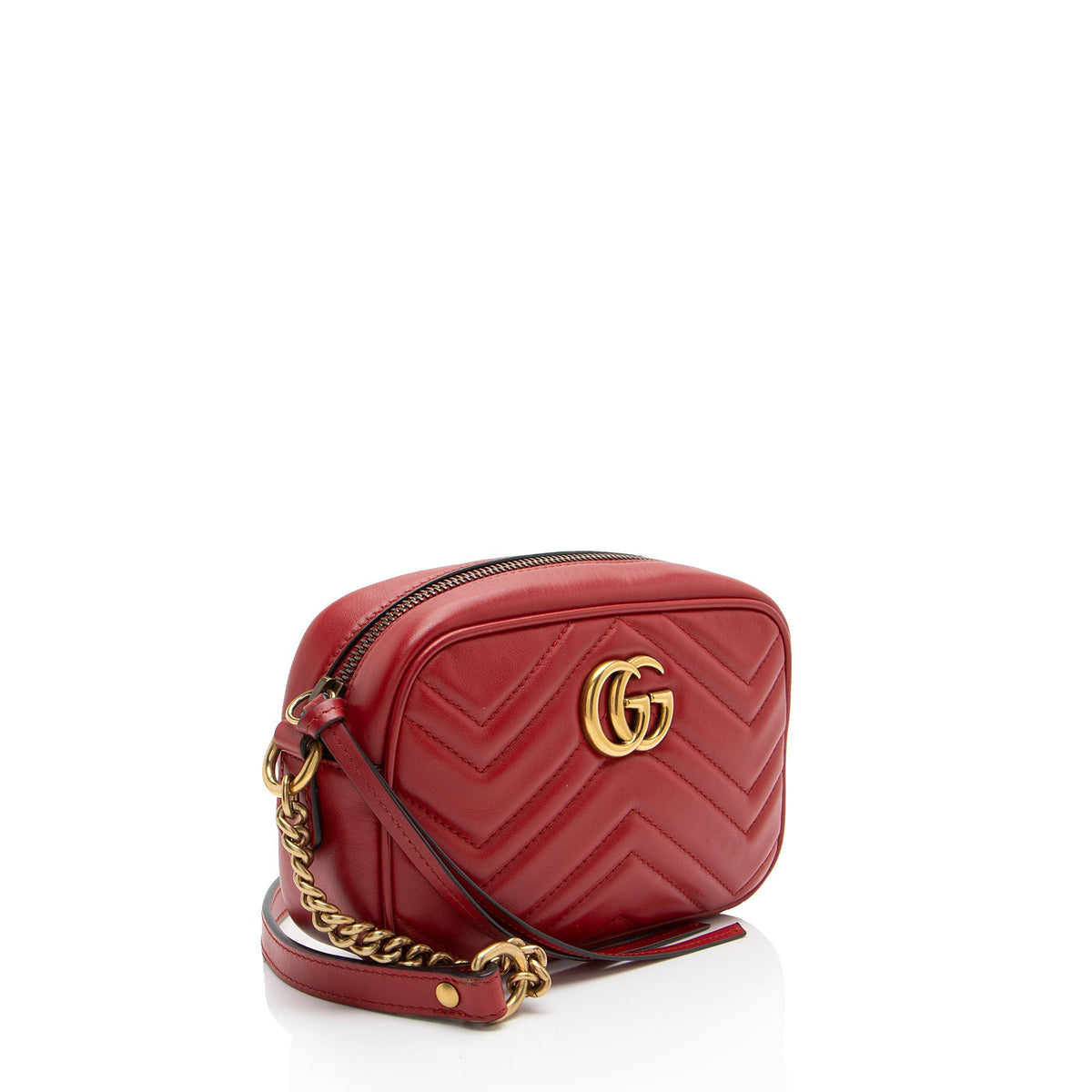 Gucci Matelasse Leather GG Marmont Mini Camera Bag