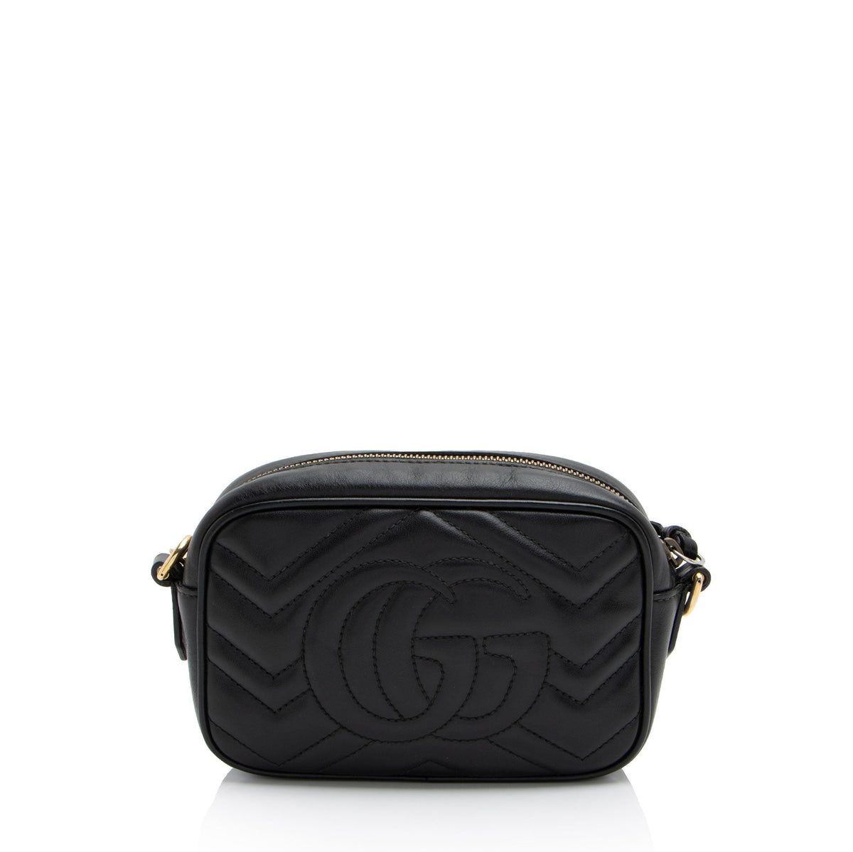 Gucci Matelasse Leather GG Marmont Mini Bag (SHF-MMurmE)
