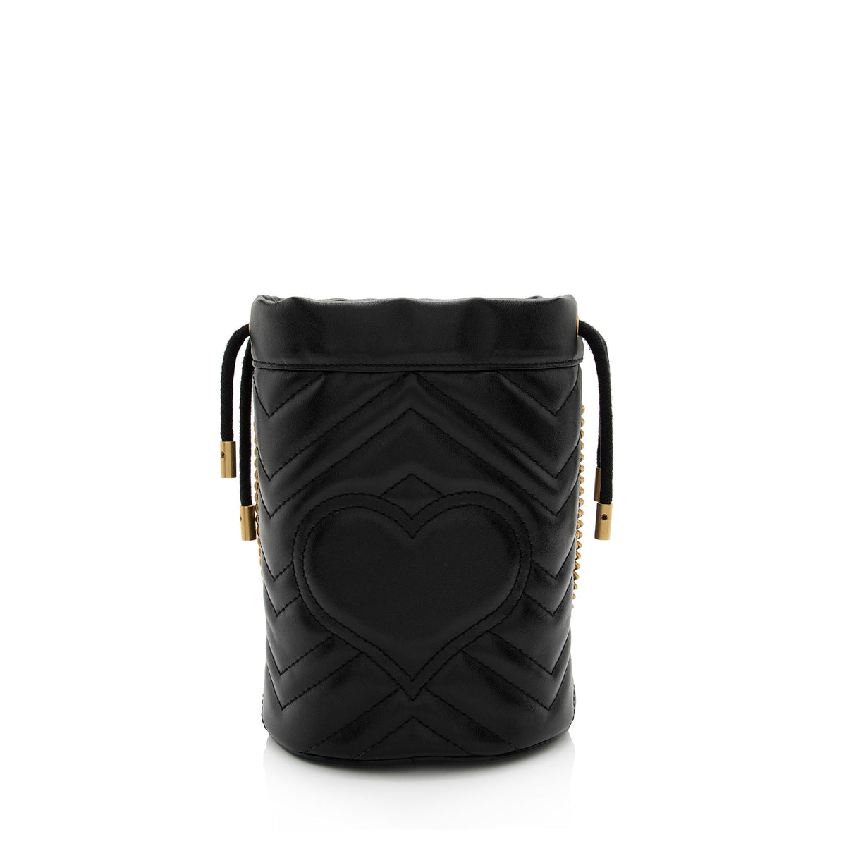 Gucci Matelasse Leather GG Marmont Mini Bucket Bag (SHF-04p5jT)