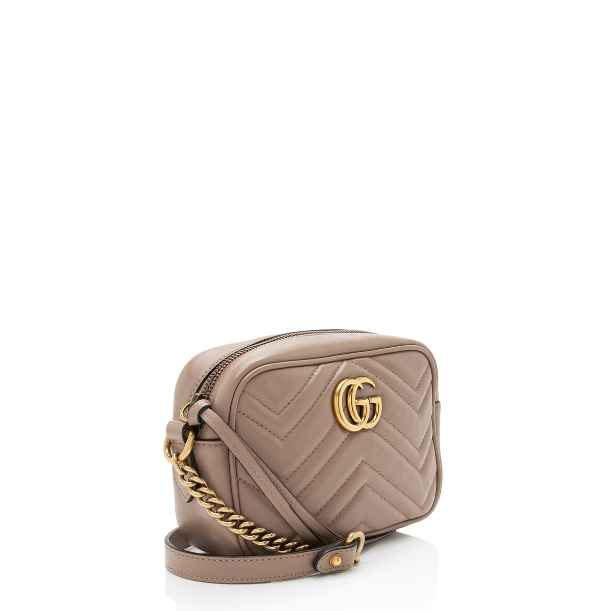 Gucci Matelasse Leather GG Marmont Mini Camera Bag