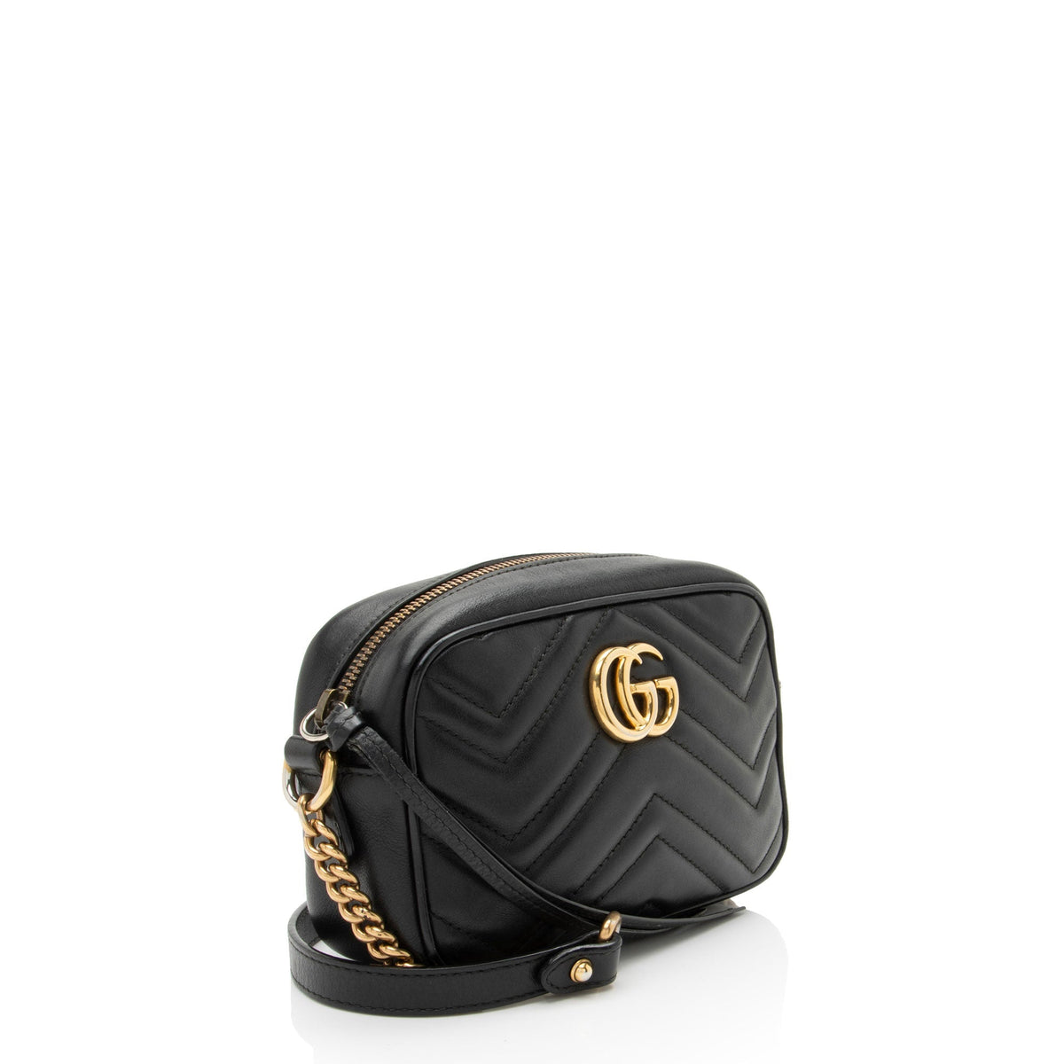 Gucci Matelasse Leather GG Marmont Mini Camera Bag