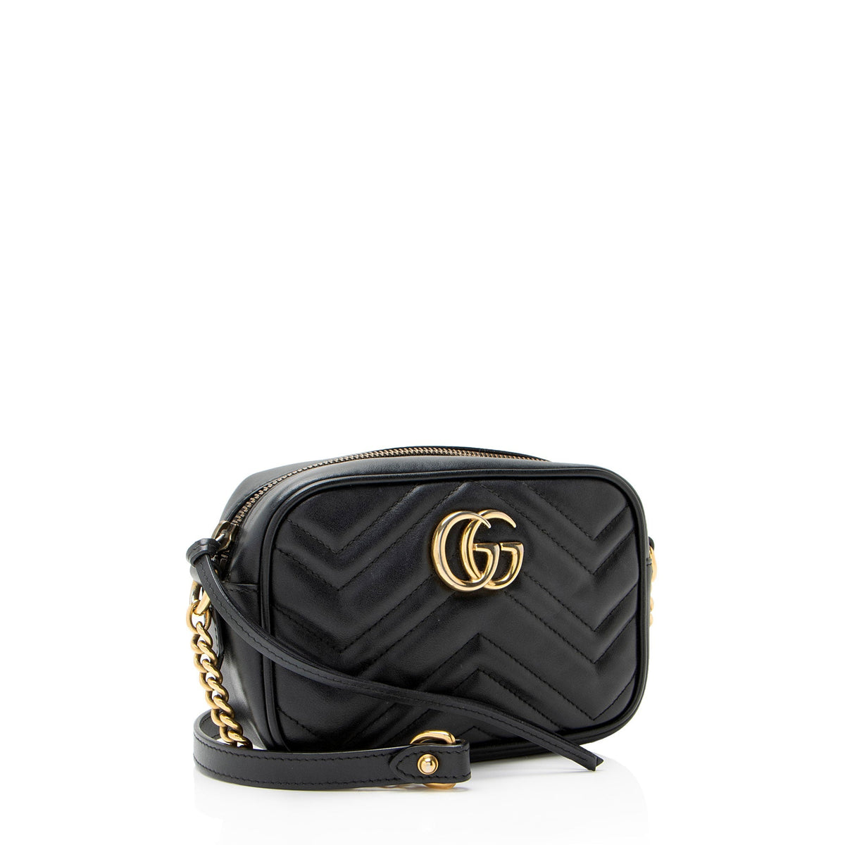 Gucci Matelasse Leather GG Marmont Mini Camera Bag