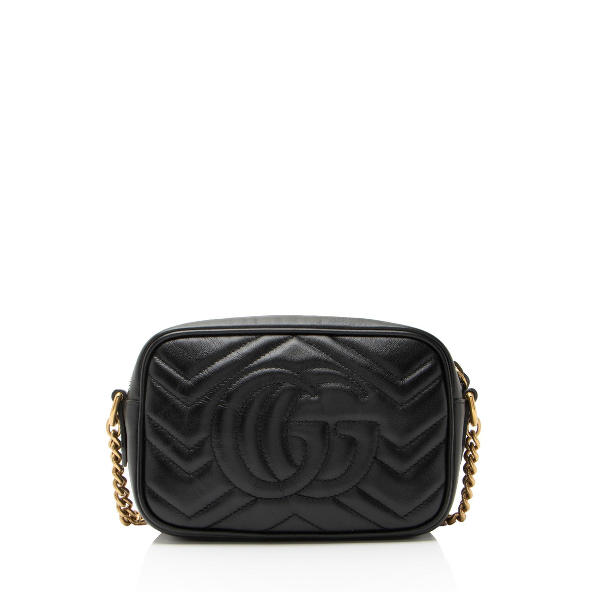 Gucci Matelasse Leather GG Marmont Mini Camera Bag