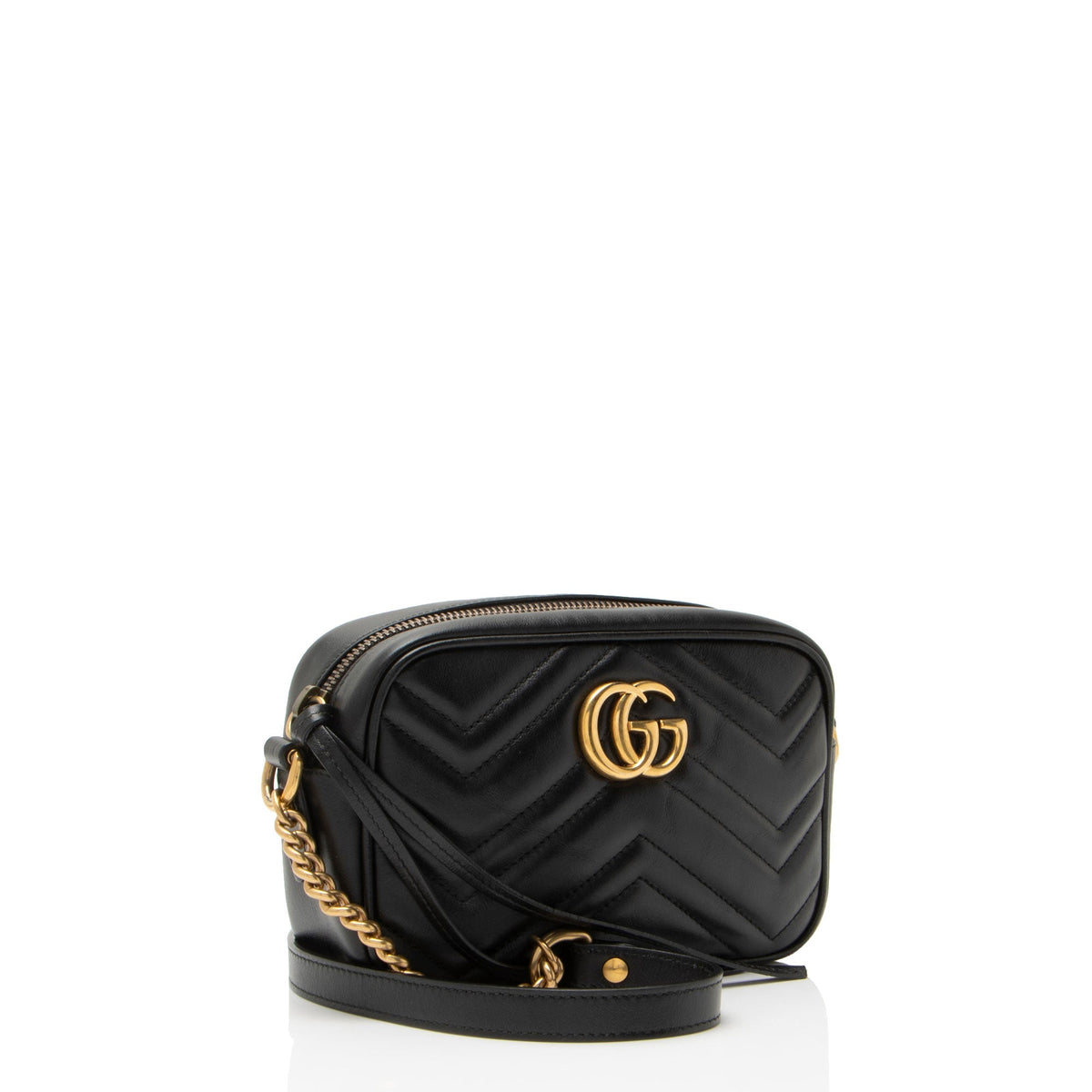 Gucci Matelasse Leather GG Marmont Mini Camera Bag
