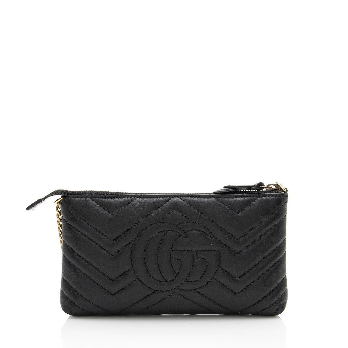 Gucci Matelasse Leather GG Marmont Mini Chain Bag