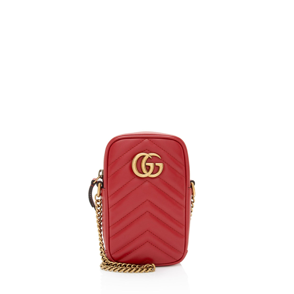 Gucci Matelasse Leather GG Marmont Mini Crossbody (SHF-bZrNN4)